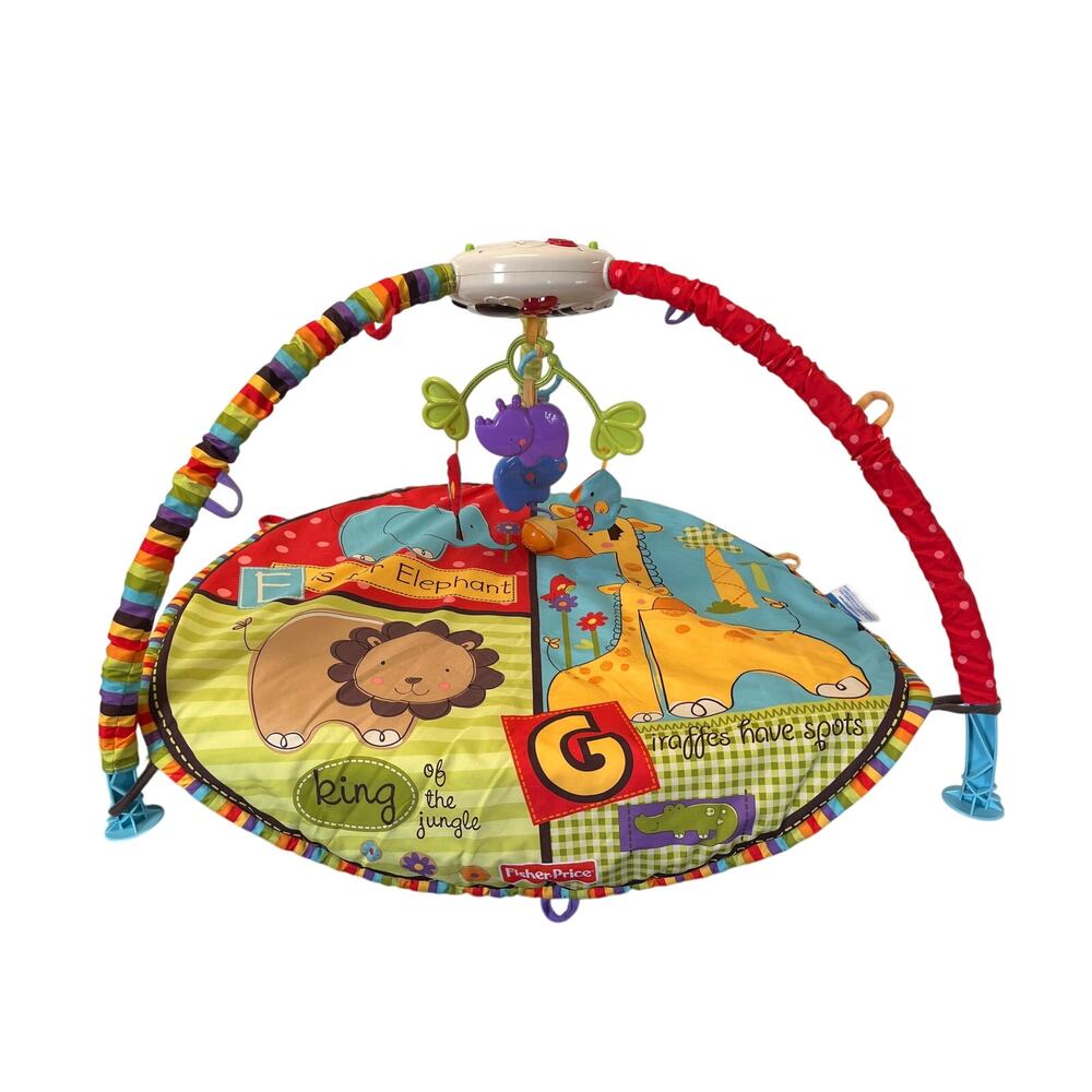 Fisher Price Love You Zoo Music and Lights Deluxe Infant Gym